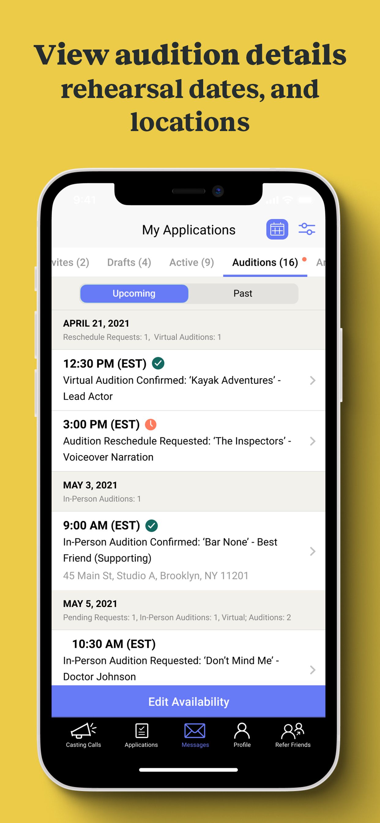 Backstage iOS App 1/5